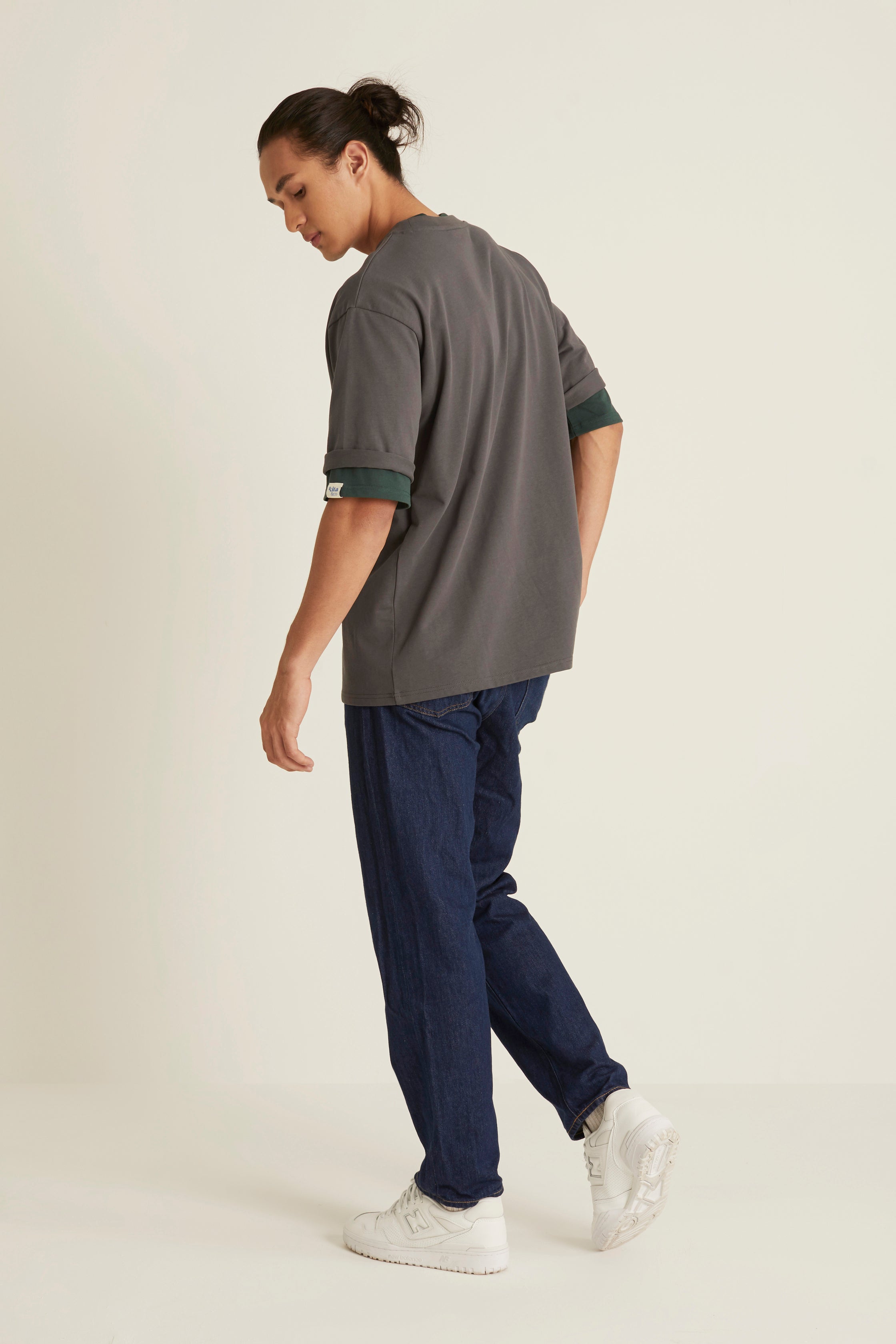 Dark Grey Oversized T-Shirt for Men