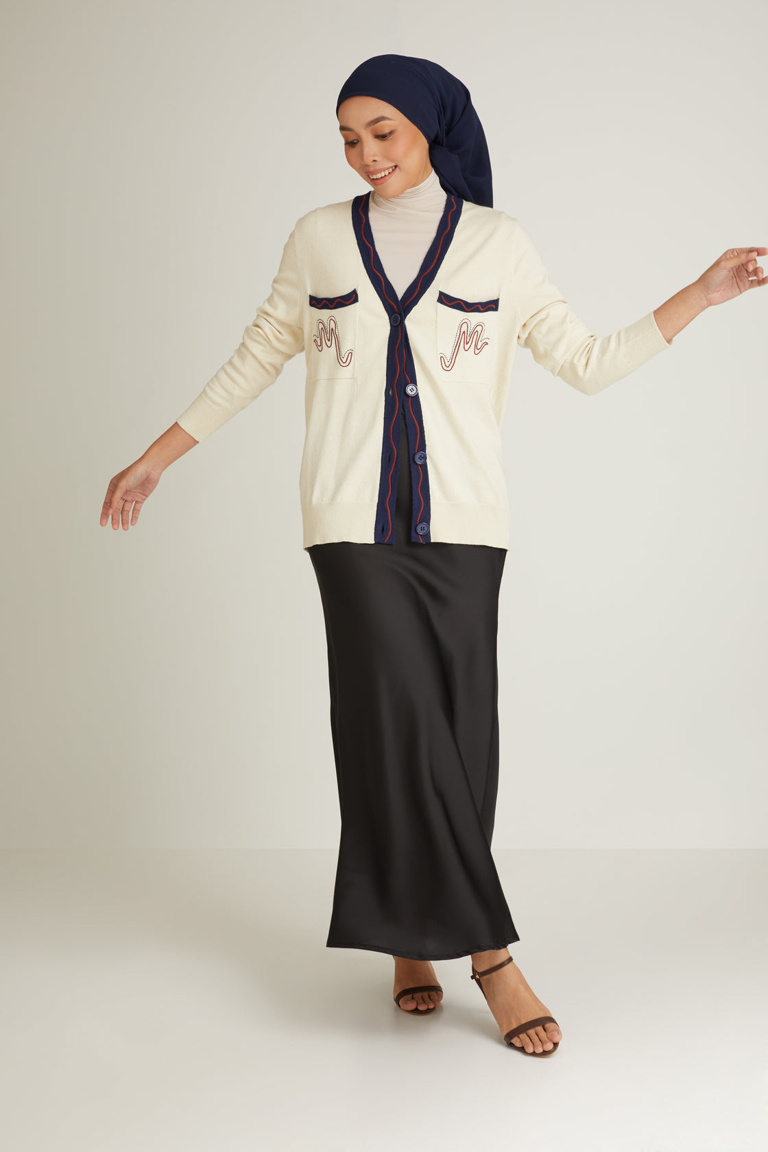 Chéri Ivory Wool Cardigan for Women