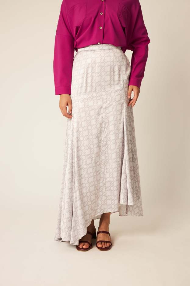 Serena Grey Asymmetrical Skirt