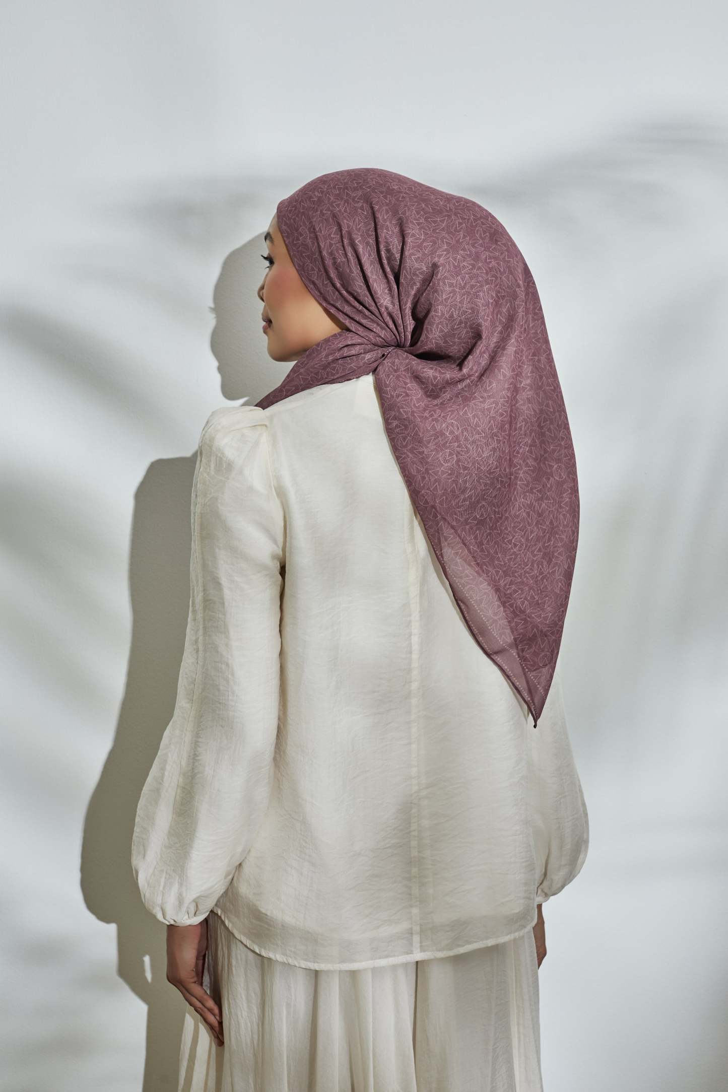 Flown Away Burgundy Square Scarf