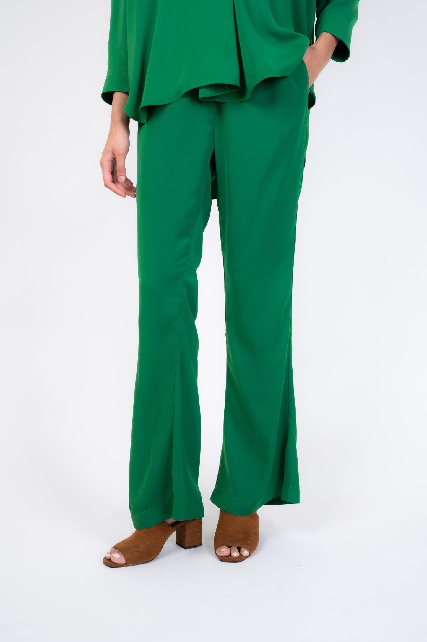 Kiko Green Flare Pants - Mimpikita