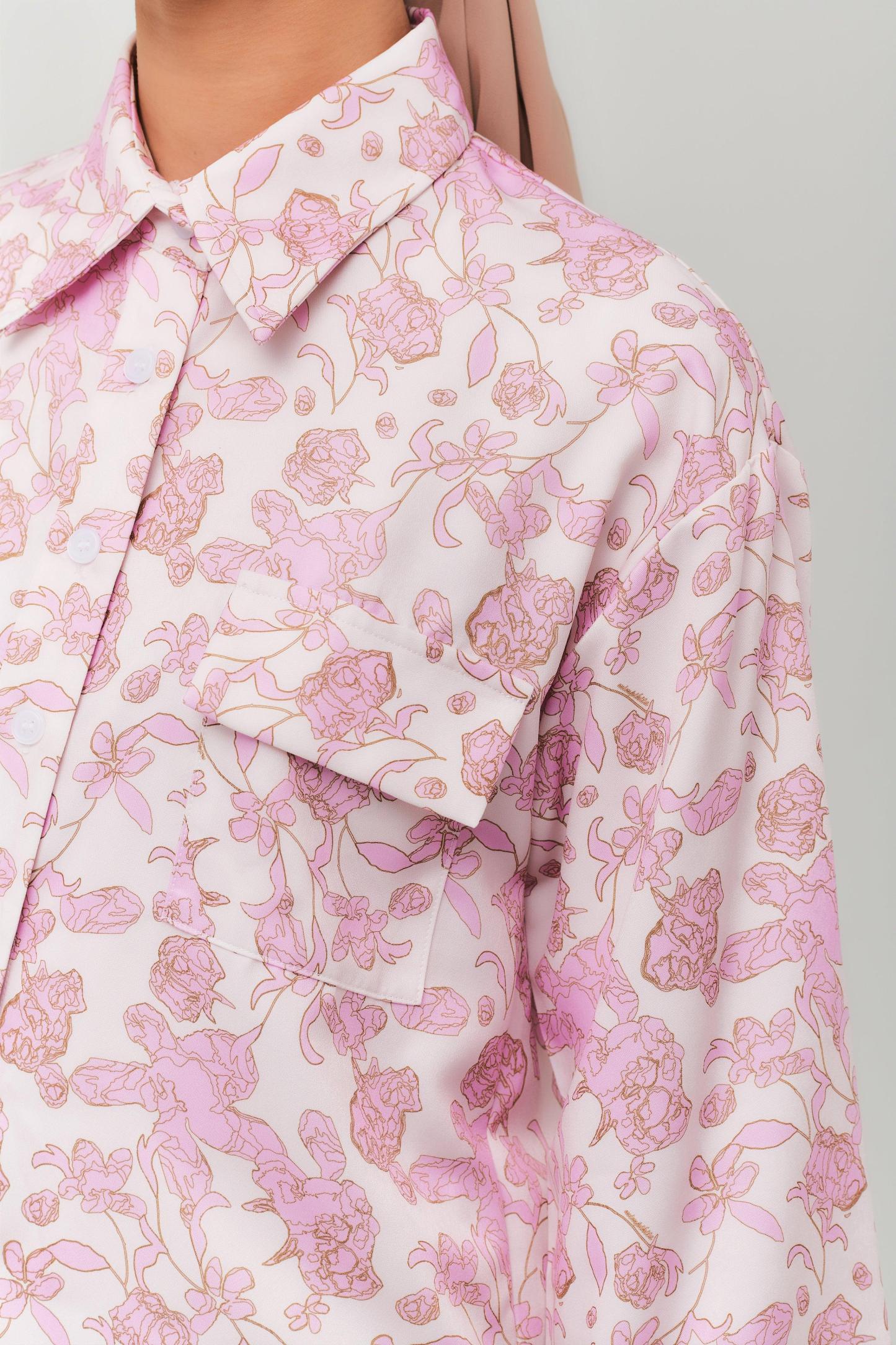 Lilac Daffodil Ruched Top - Mimpikita