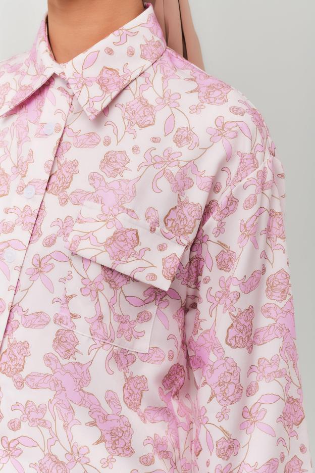 Lilac Daffodil Ruched Top - Mimpikita