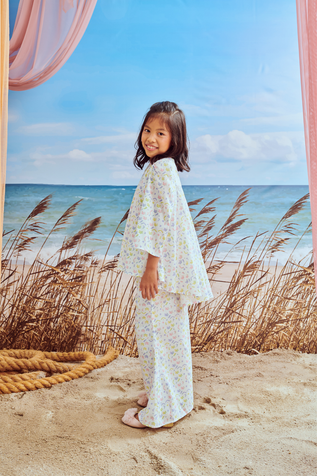 Mini Sophia White Baju Kurung