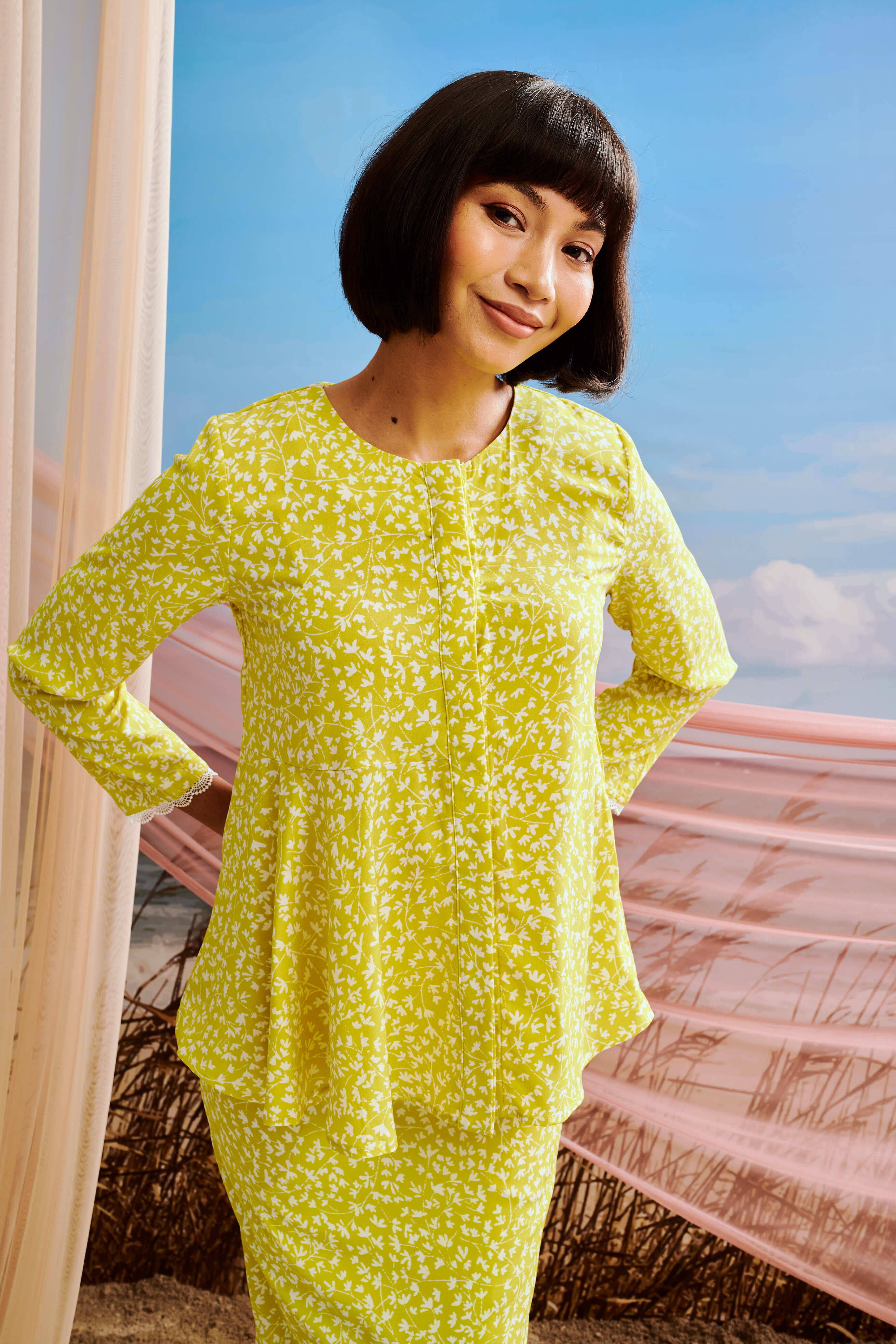 Dinda Flare Baju Kurung Set