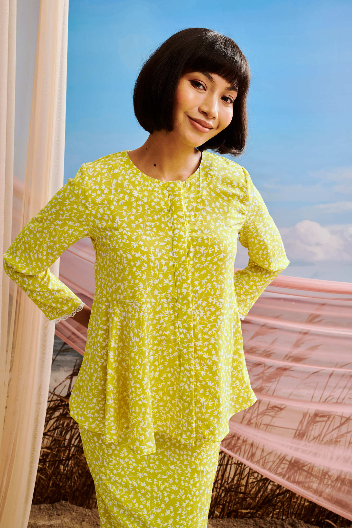 Dinda Flare Baju Kurung Set