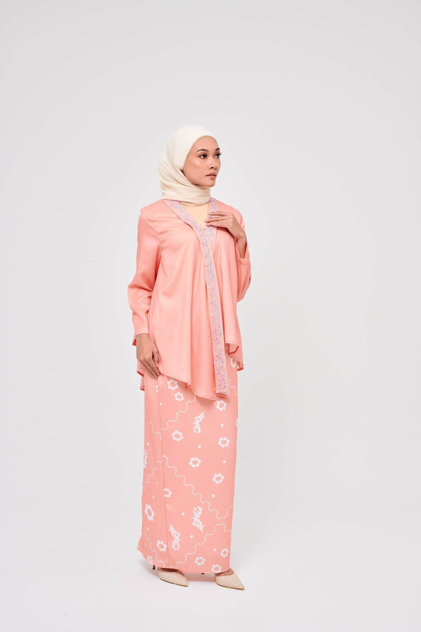 Seri Salmon Wrap Kurung - Mimpikita