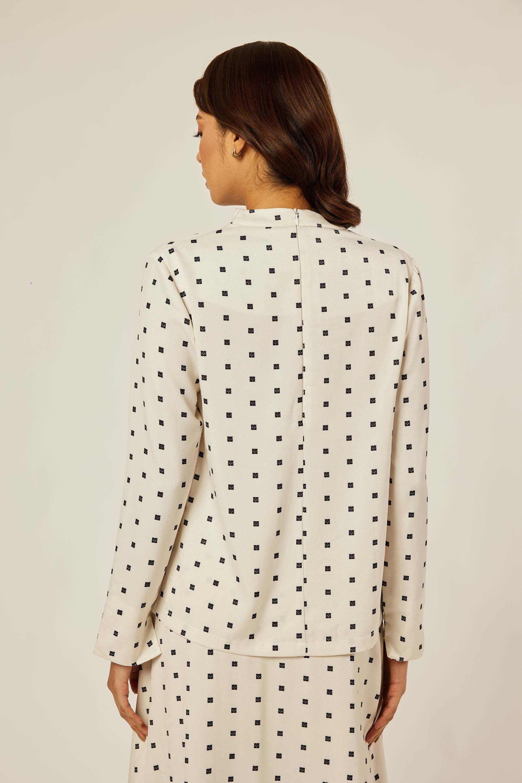 Maisie Off White Mono Top