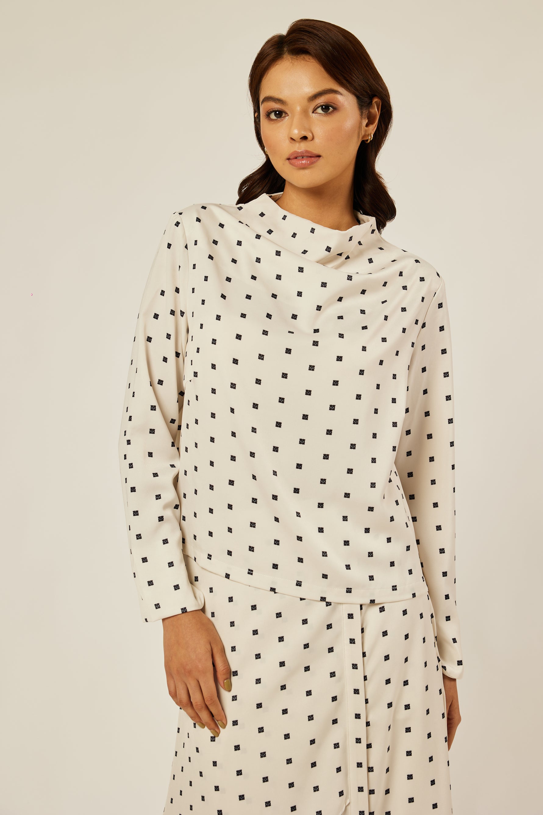 Maisie Off White Mono Top
