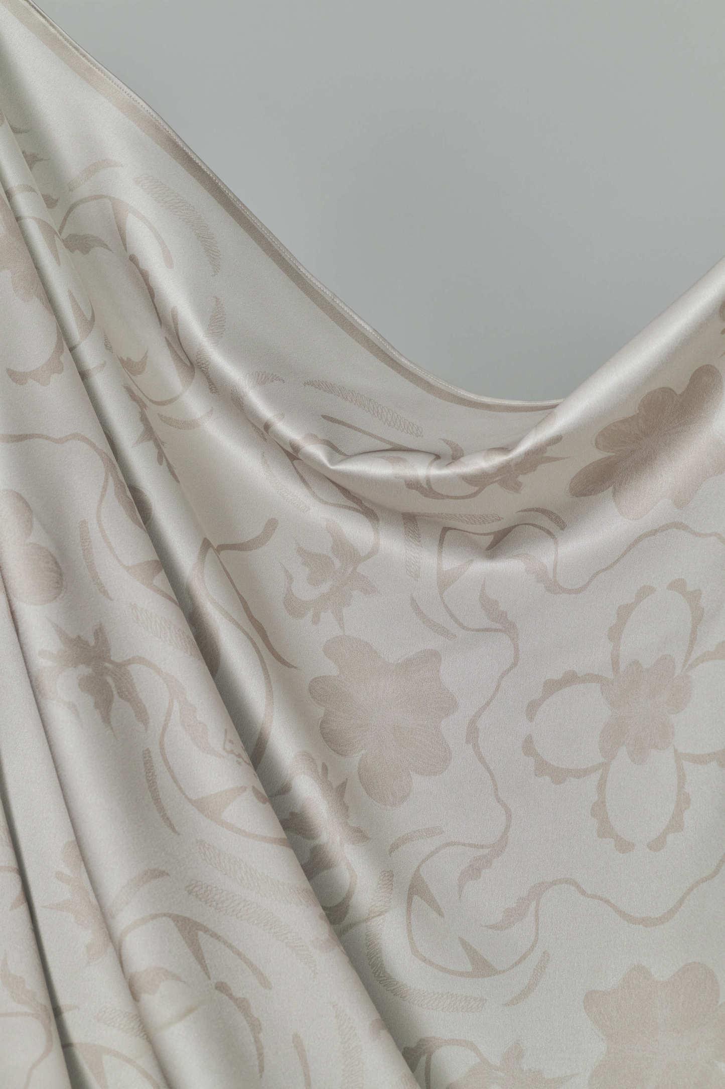 Hanna Champagne Satin Square Scarf