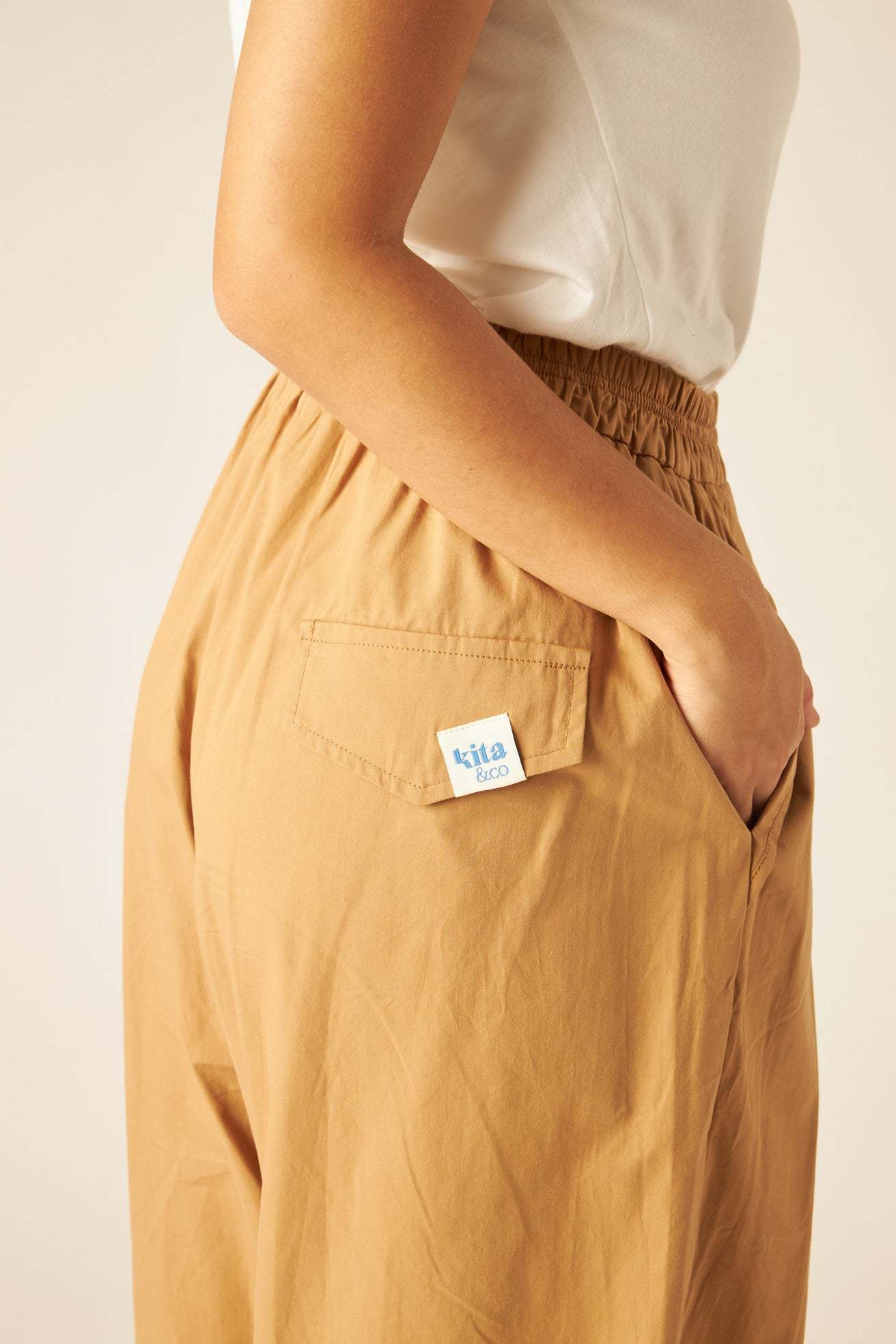 Khaki Baggy Trousers