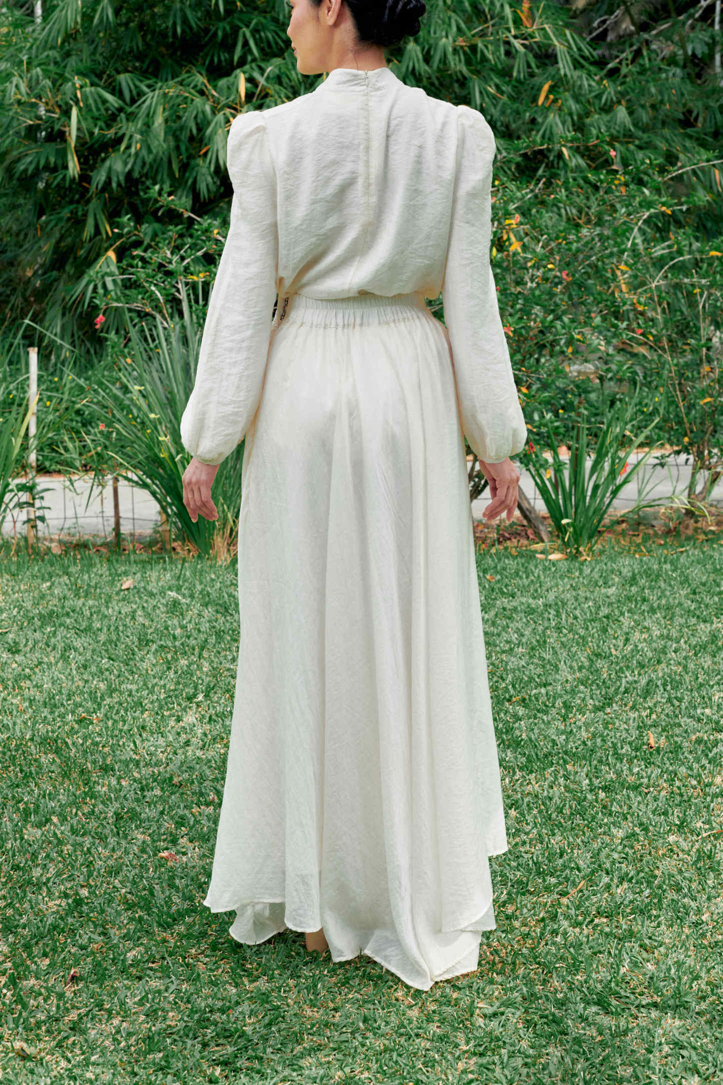 Asha Cream Nude Skirt