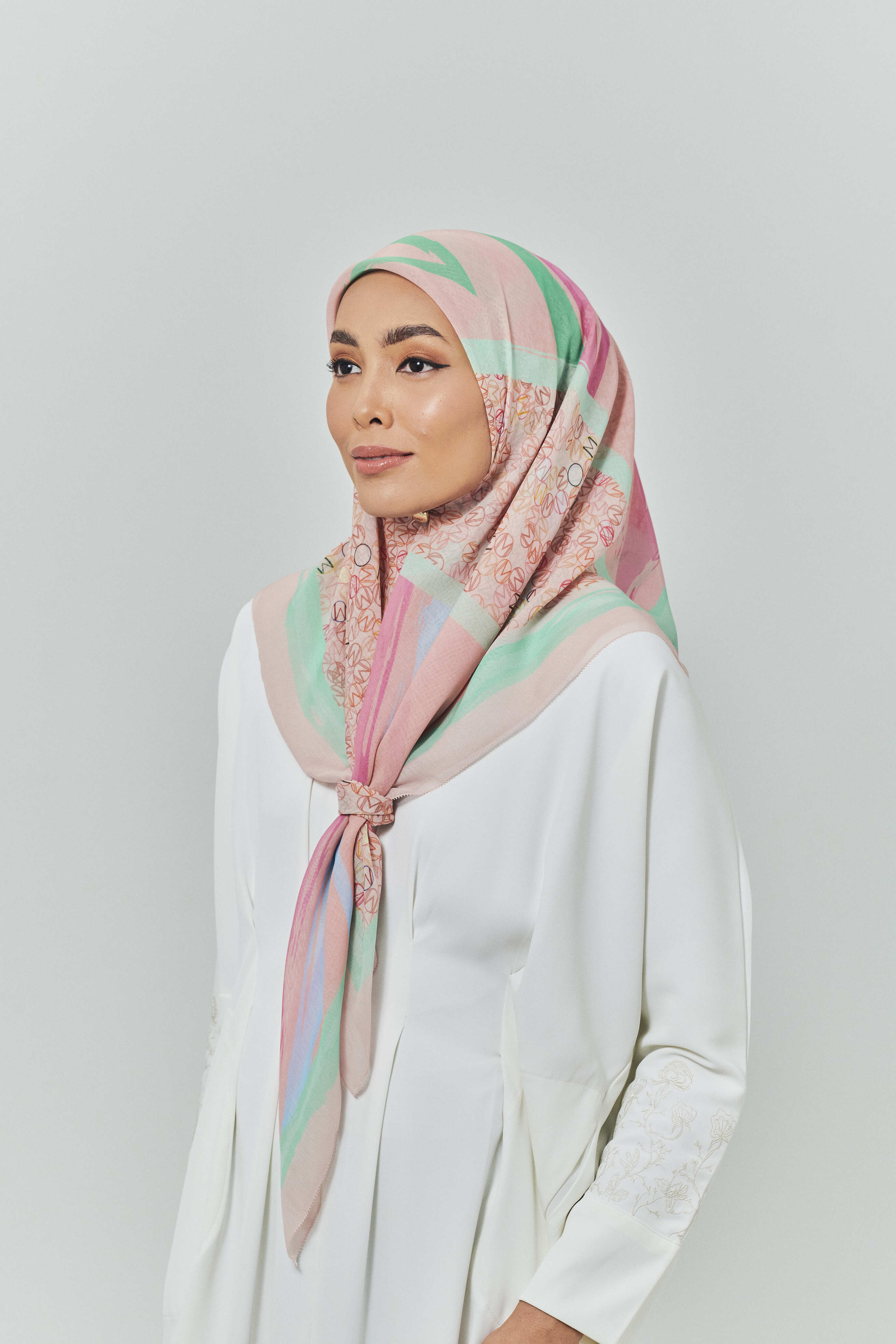 Maeve Pink Voile Scarf