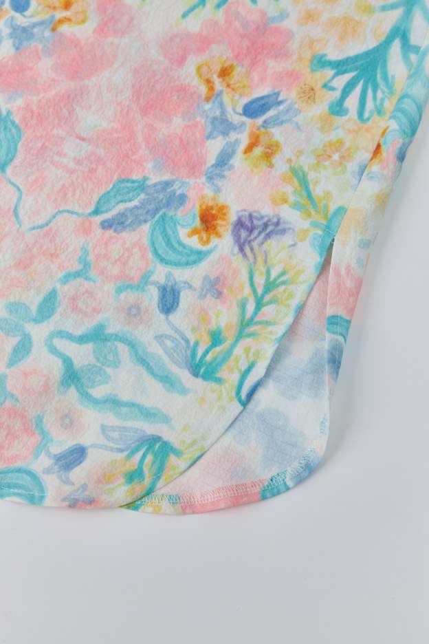 Esme White Printed Shirt with Long Sleeve