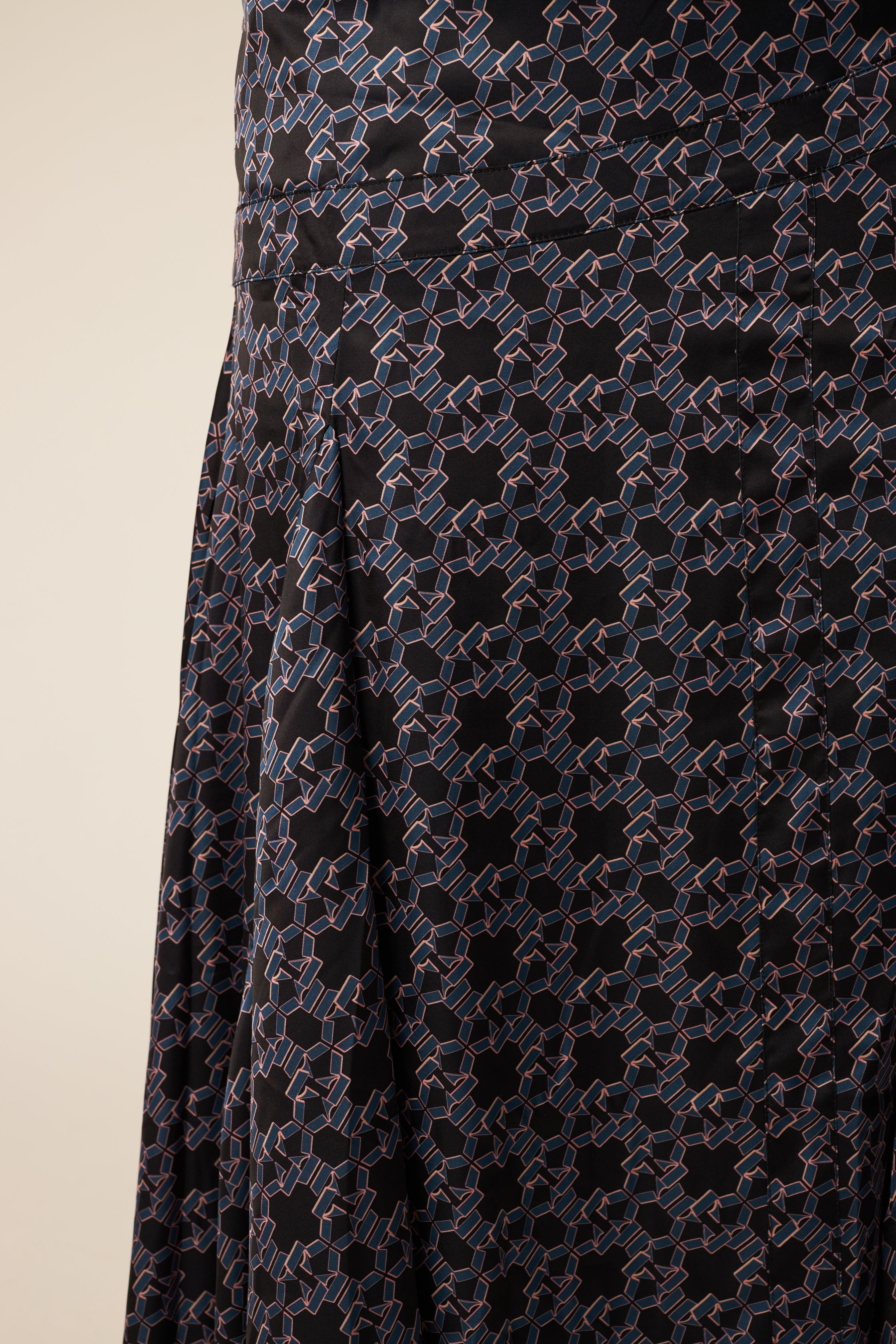 Serena Black Asymmetrical Skirt