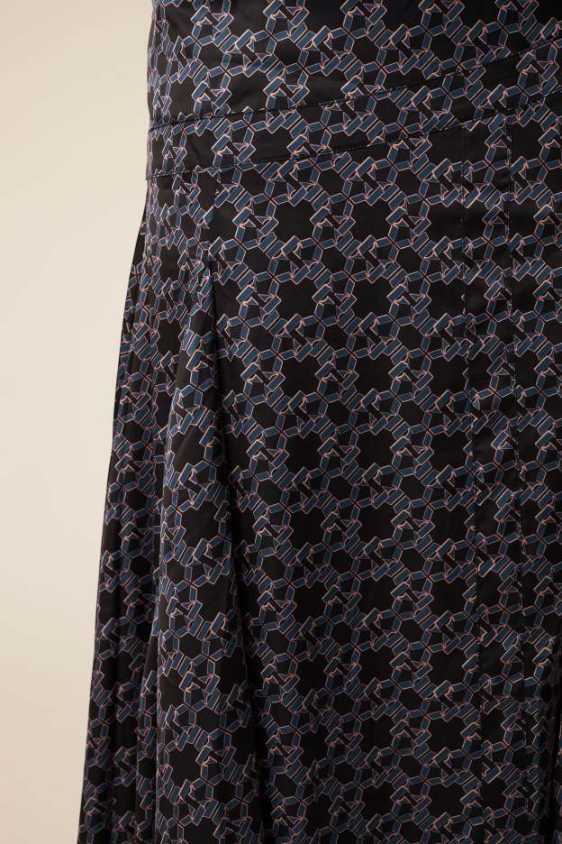 Serena Black Asymmetrical Skirt