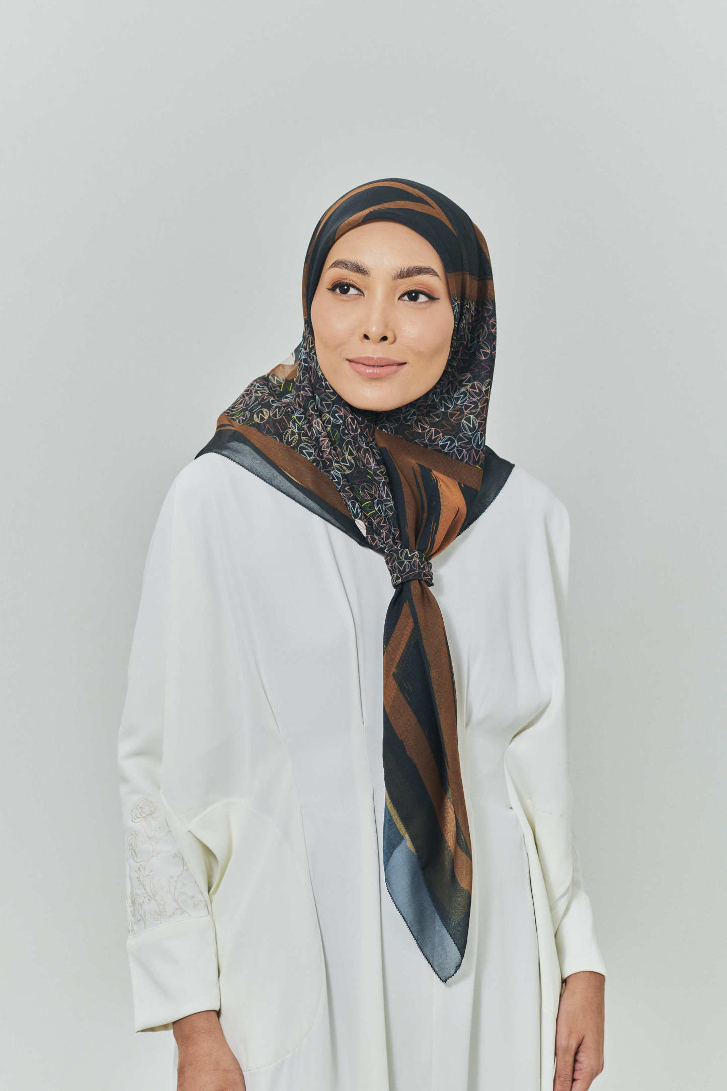 Maeve Black Voile Scarf