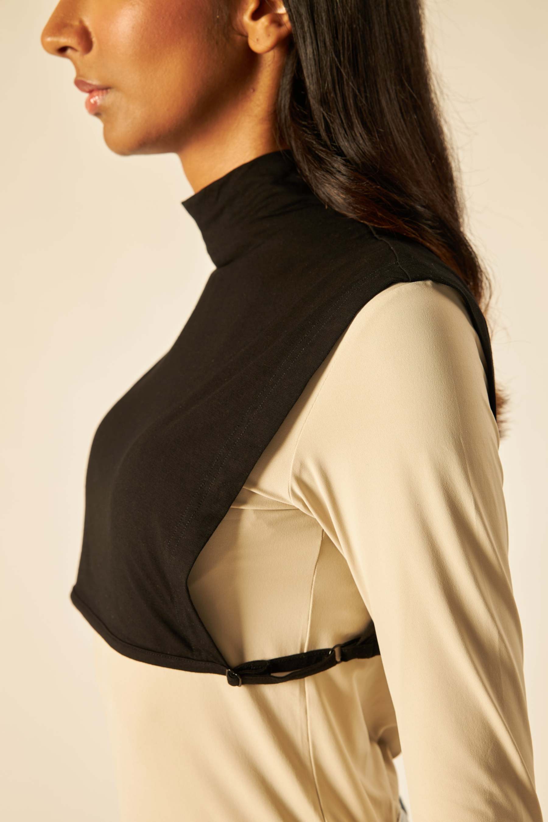 Black Bib High Neck Inner