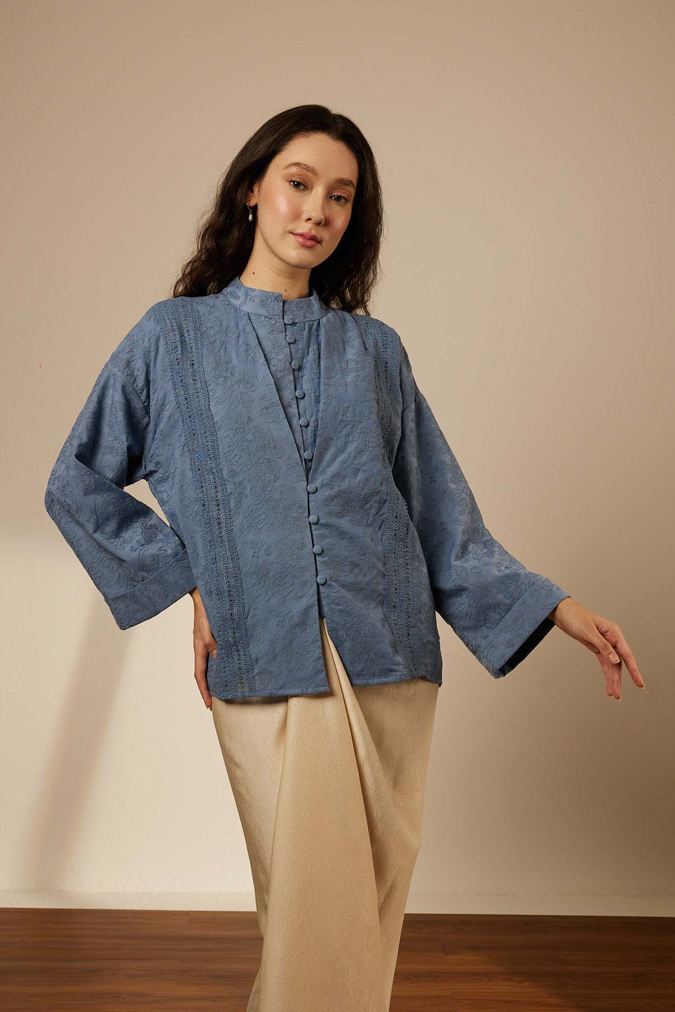 Buy Iris Blue Lace Top | Kita&Co – Mimpikita