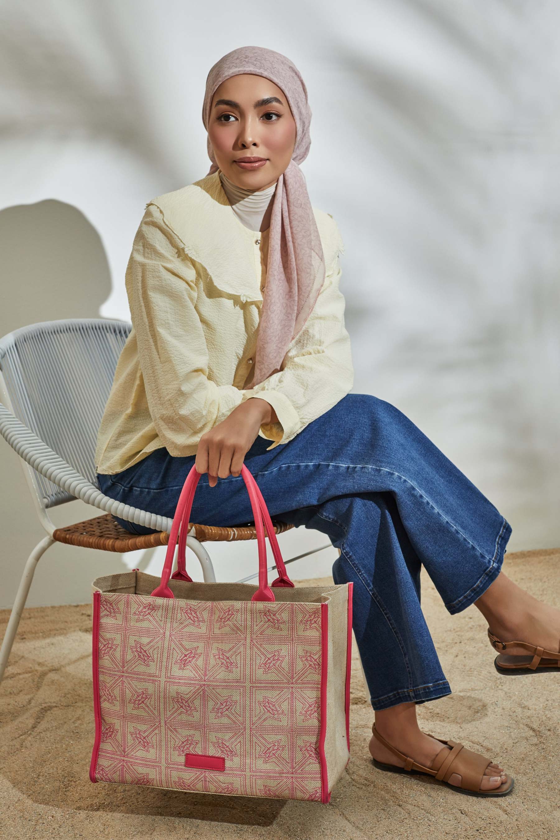 Carried Away Pink Tote Bag for Women