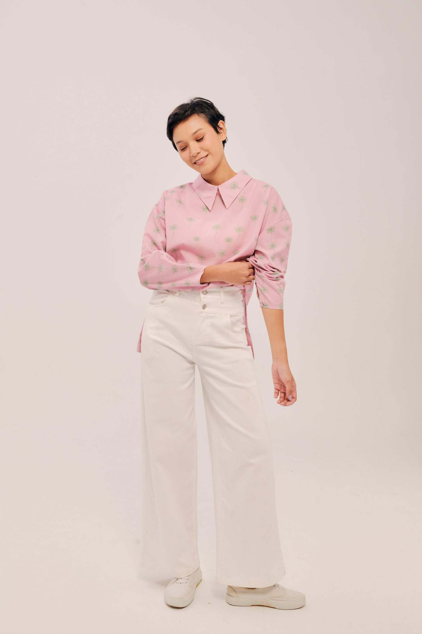Fleurs Bublegum Pink Top - Floral Pink Top