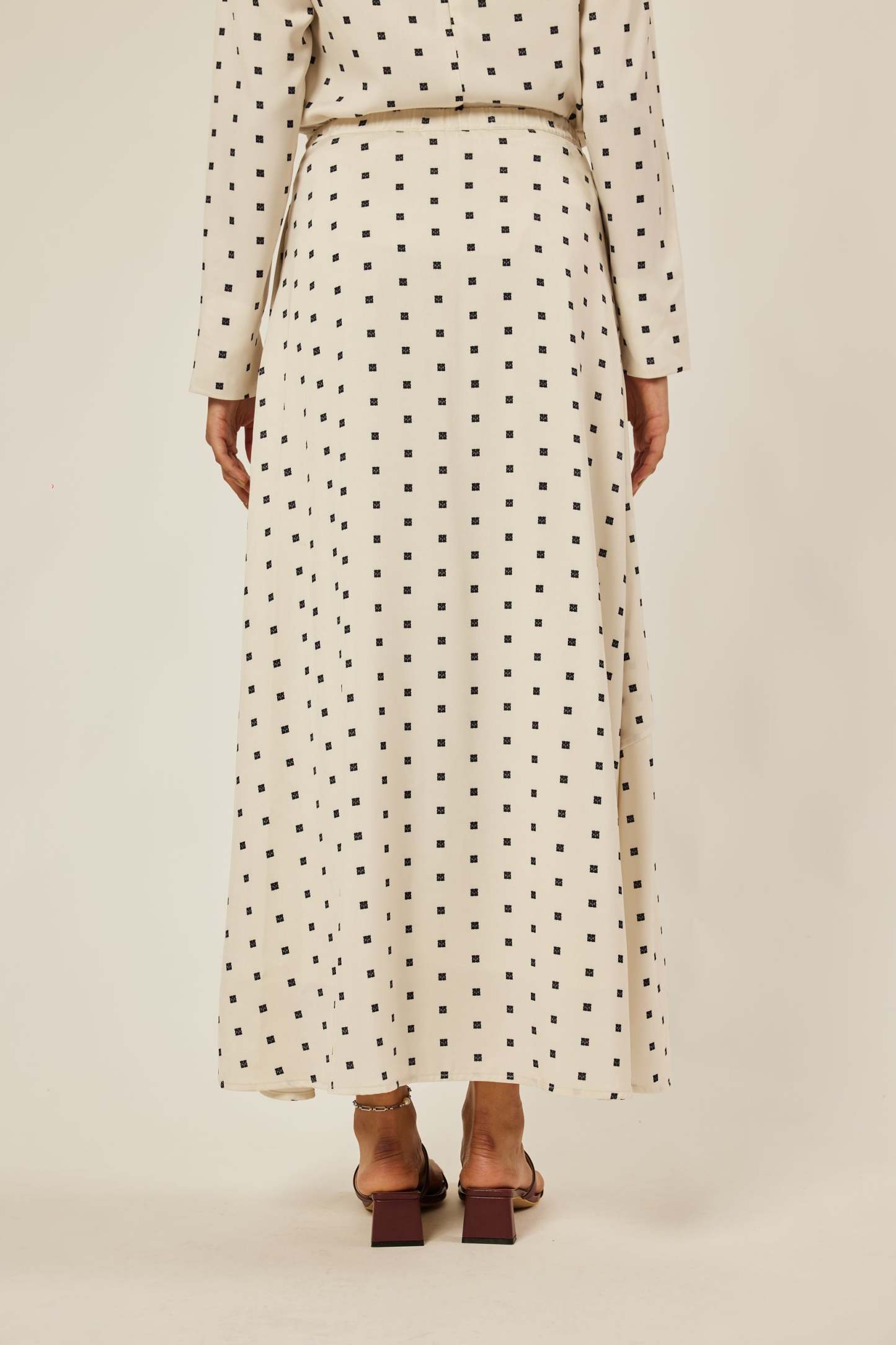Maisie Off White Mono Skirt
