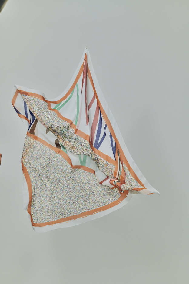 Maeve Orange Voile Scarf 