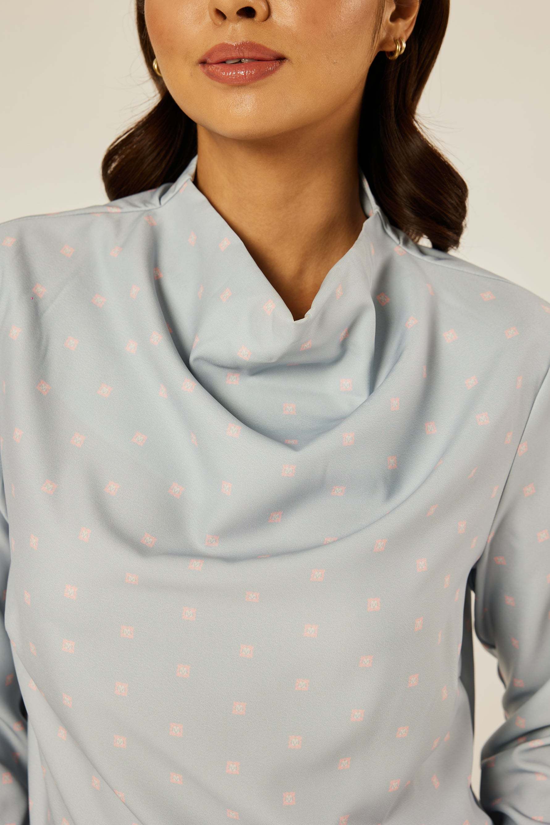 Maisie Dusty Blue Mono Top