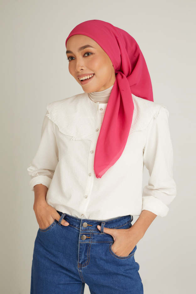 Clara Fuchsia Head Scarf