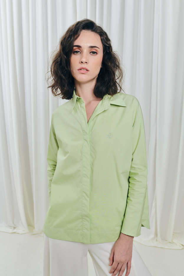 Mint Green Hi Low Shirt
