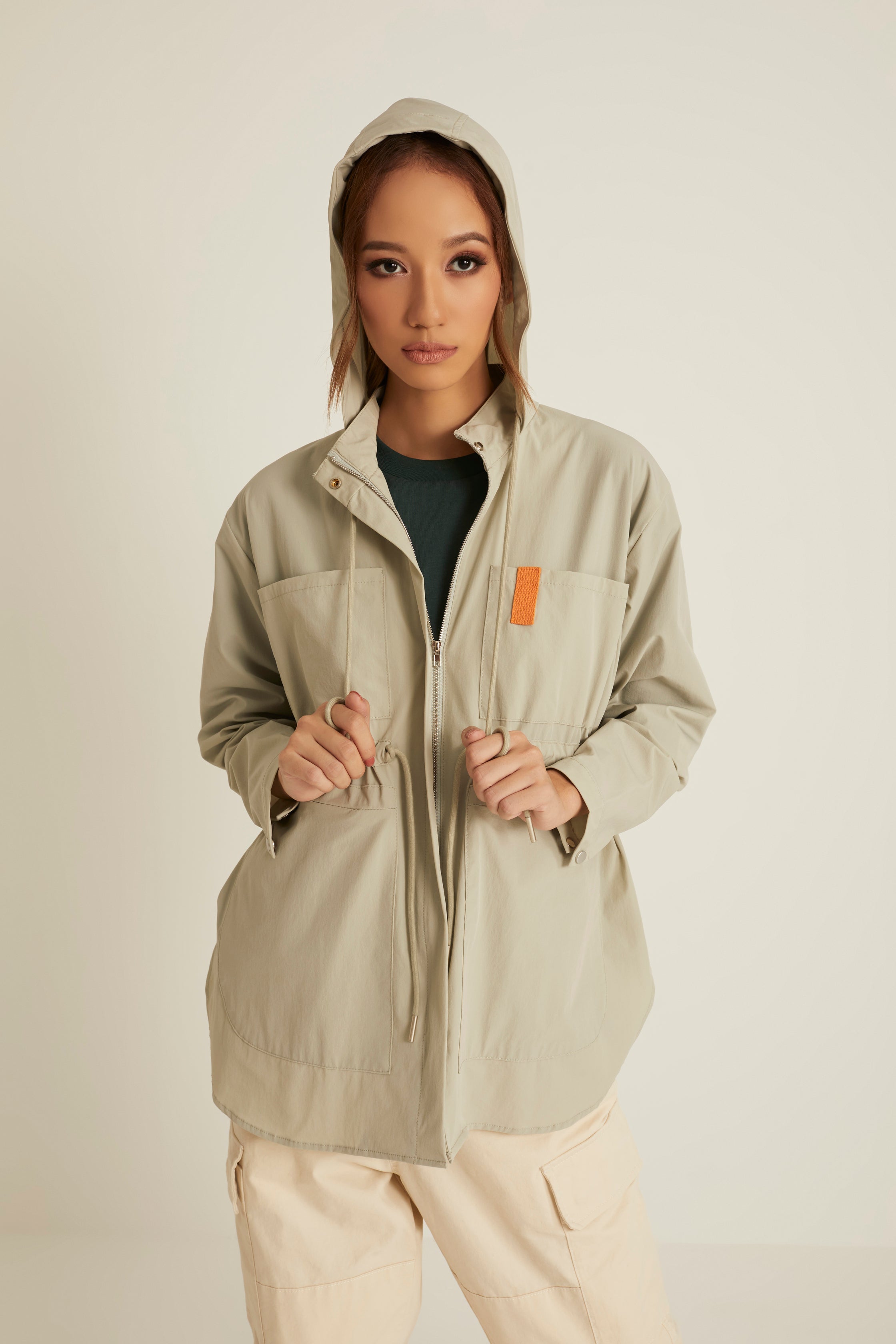 Dusty Green Parka Jacket