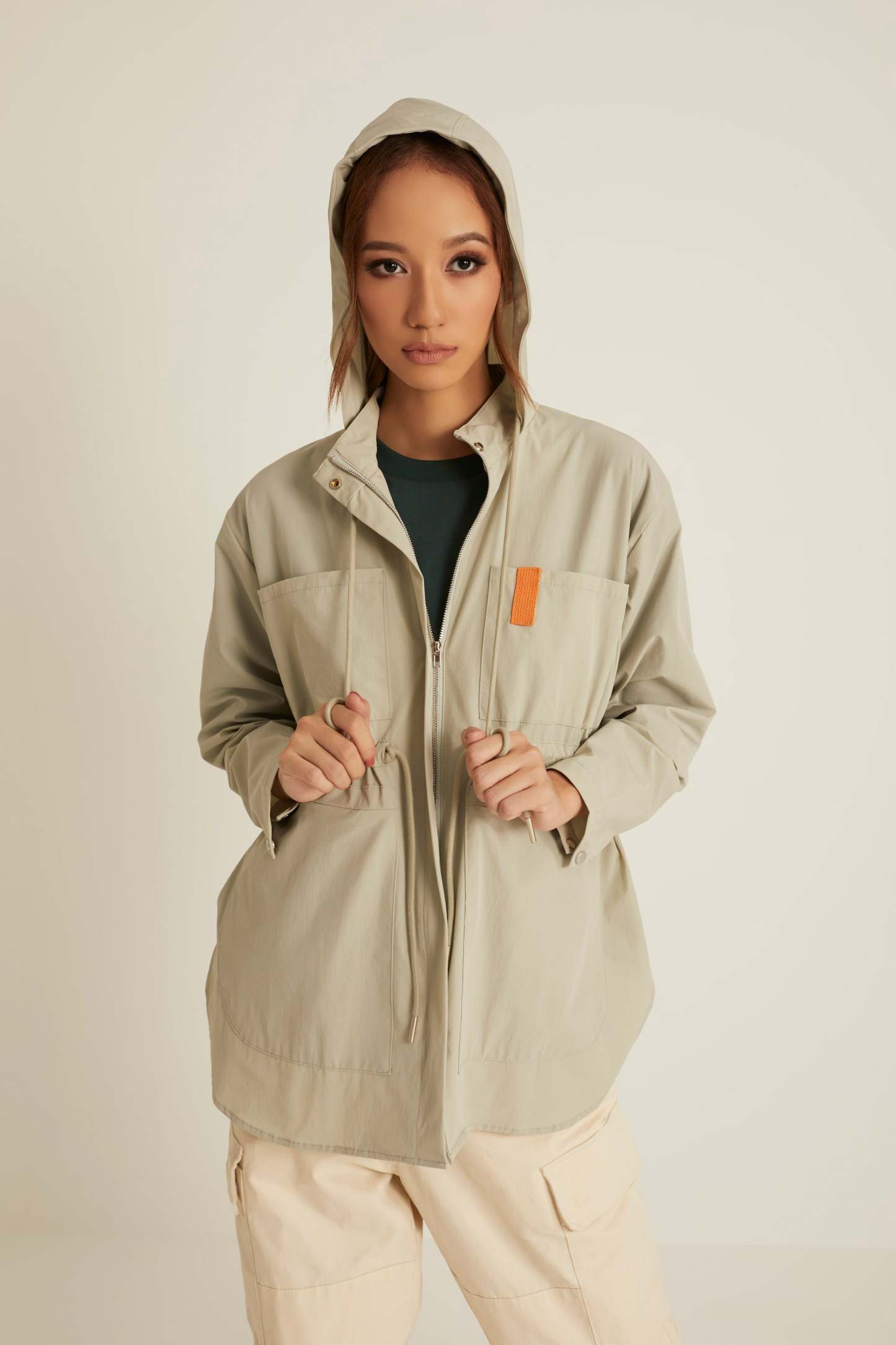 Dusty Green Parka Jacket