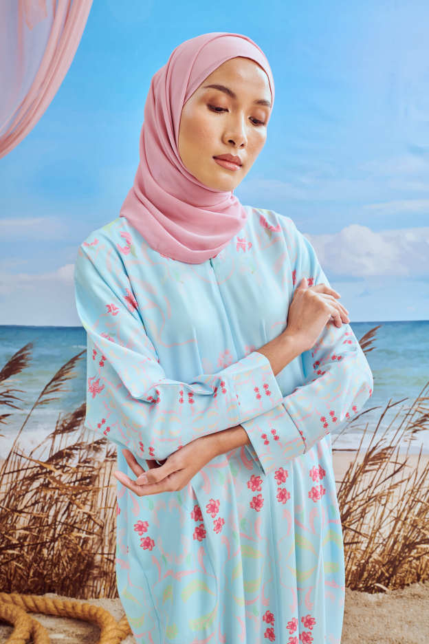 Amara Soft Blue Long Dress