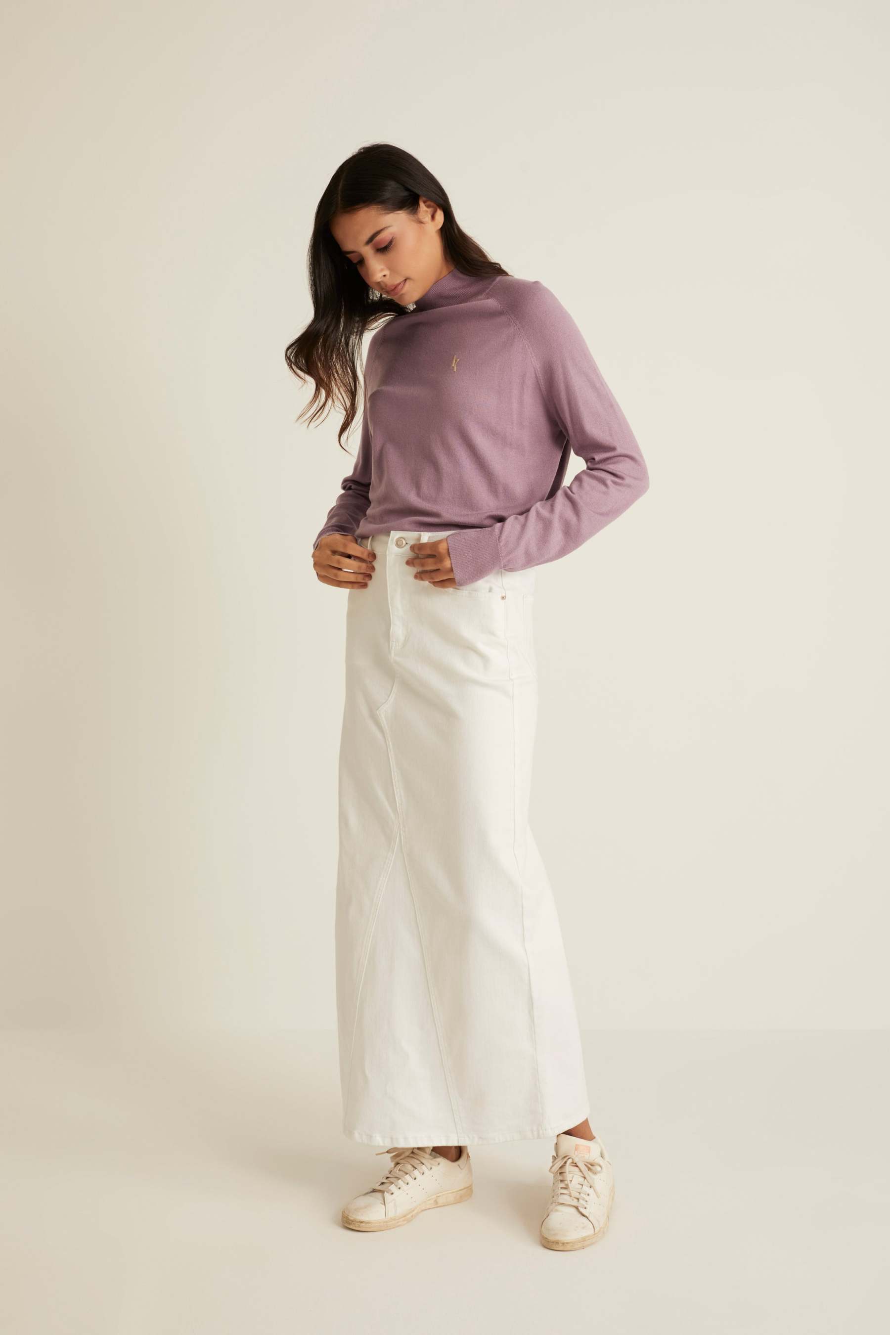 Casual Long Sleeve Lilac Top for Women