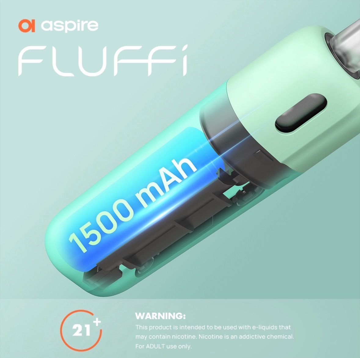 新品-【aspire Fluffi 1500mAh 酪梨寶寶主機】套裝-台灣現貨