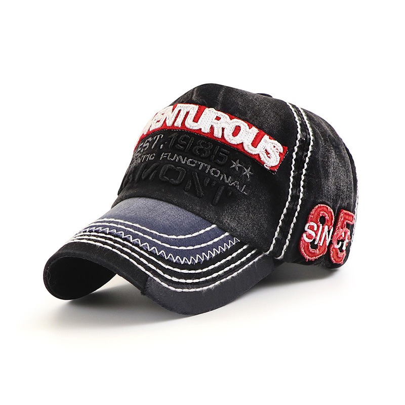 高頂純棉刺繡款棒球帽防曬透氣夏季必備男女同款-uolomall