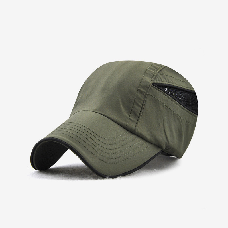 夏季登山徒步戶外防嗮拼接網透氣運動棒球帽