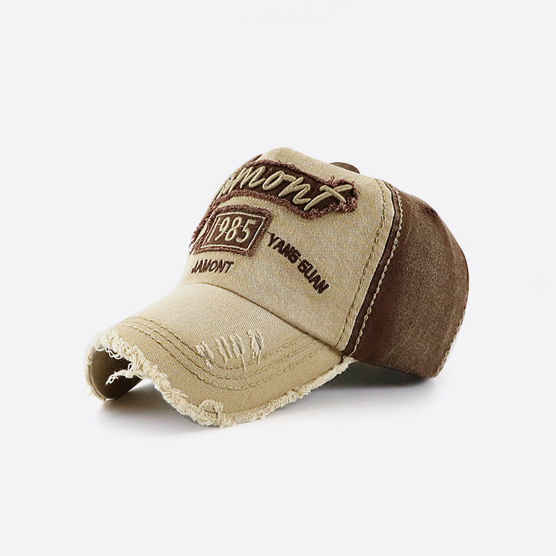 洗水棒球字母刺繡遮陽防嗮帽戶外鴨舌帽-uolomall