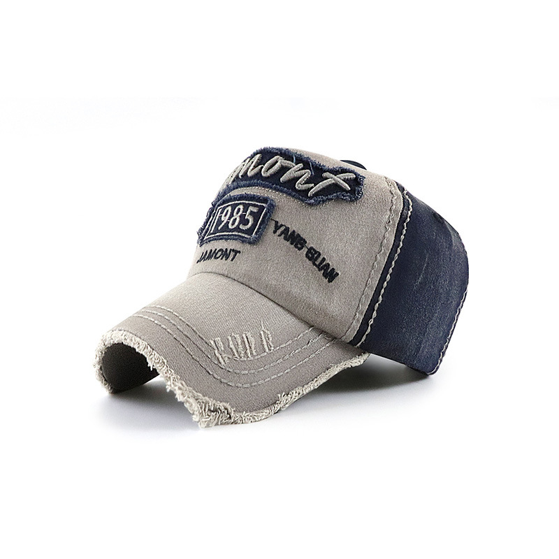 洗水棒球字母刺繡遮陽防嗮帽戶外鴨舌帽-uolomall