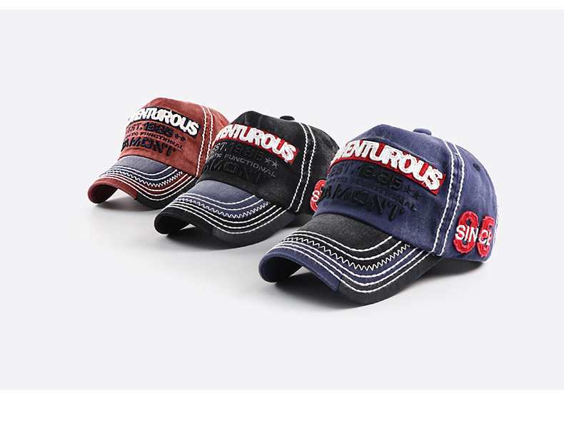 高頂純棉刺繡款棒球帽防曬透氣夏季必備男女同款-uolomall