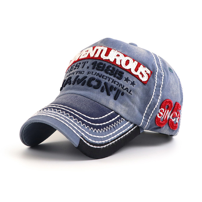 高頂純棉刺繡款棒球帽防曬透氣夏季必備男女同款-uolomall