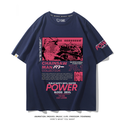 鏈鋸人 2024親子情侶男女同款 T恤