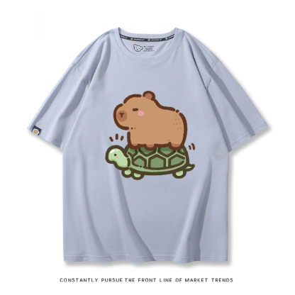 卡皮巴拉 2024親子情侶男女同款 T恤