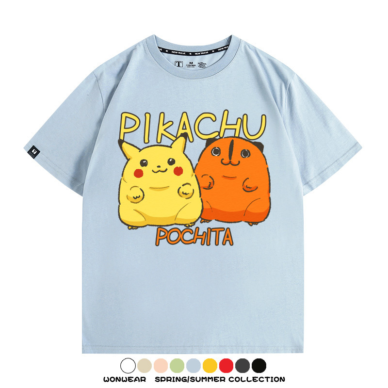 寶可夢聯名鏈鋸人周邊短袖T恤