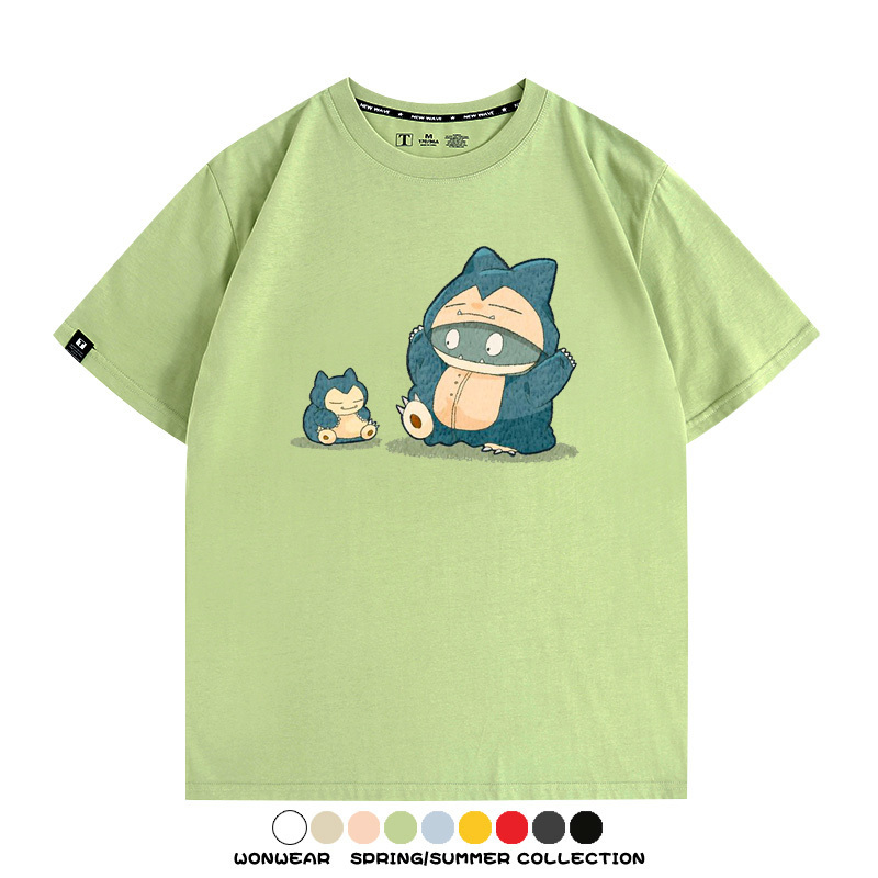 精靈寶可夢小卡比獸任天堂遊戲周邊情侶短袖T恤純棉上衣寬鬆百搭
