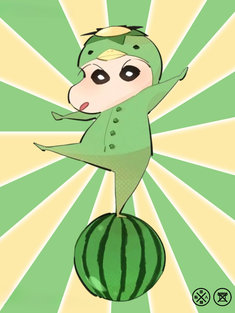 蠟筆小新河童聯名網紅表情包短袖上衣服情侶裝動漫周邊t恤衫半袖