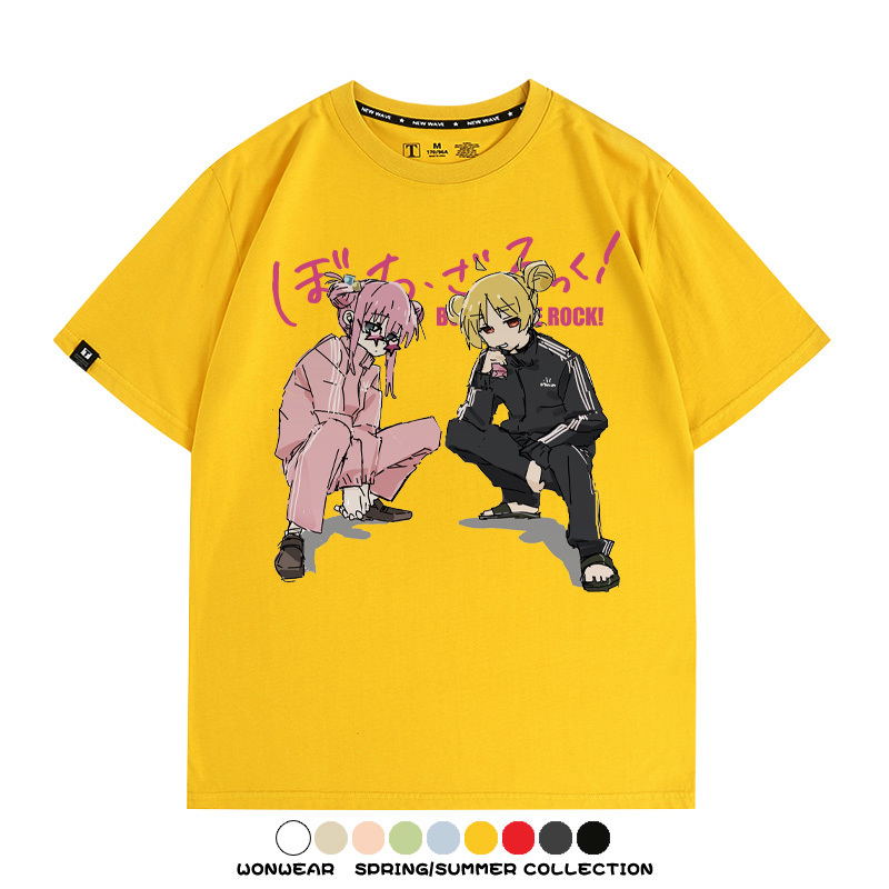 孤獨搖滾後藤一里聯名 親子情侶裝寬鬆短袖T