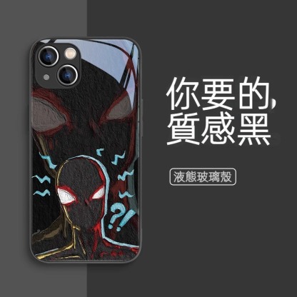 蘋果 系列蜘蛛俠 液態玻璃防摔殼