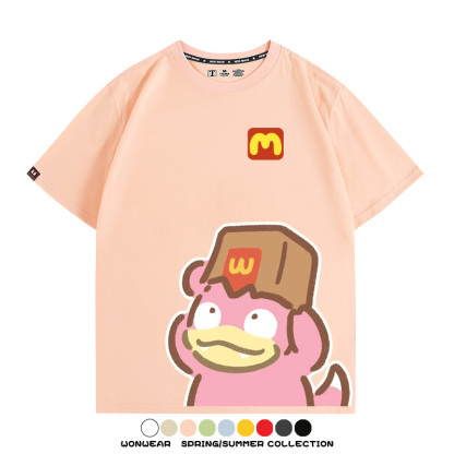 寶可夢聯動麥當勞 親子情侶裝寬鬆短袖T