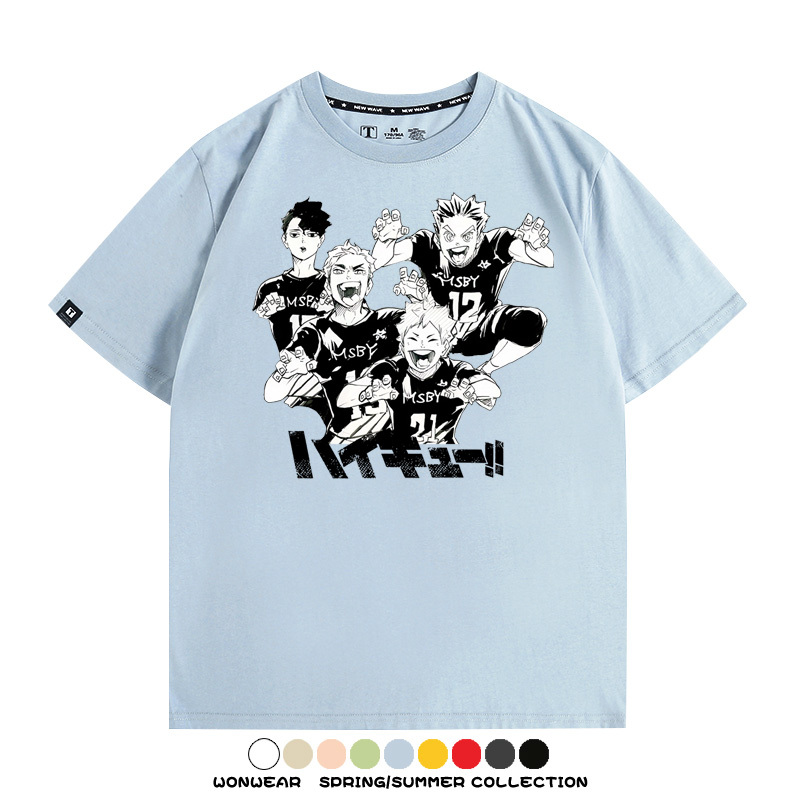 排球少年動漫周邊短袖T恤